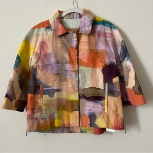 Piazza Sempione Colorful Watercolor Women's Jacket